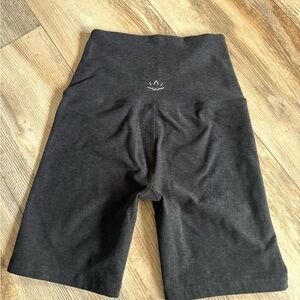 Beyond Yoga Charcoal High-Waisted Shorts